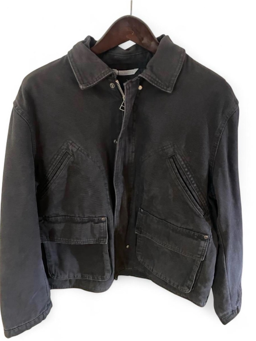 Zara Men's Dark Gray Utility Field Jacket
